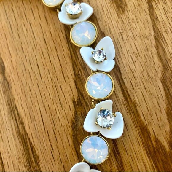 J.Crew | Iridescent Brulee Floral Necklace | 16” Adjustable - Picture 3 of 5